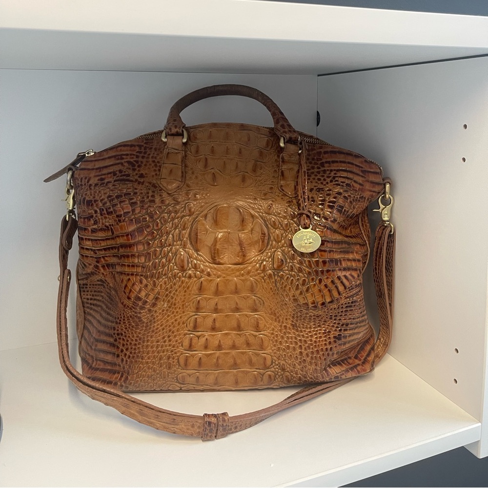 Brahmin duxbury bag in camel color
